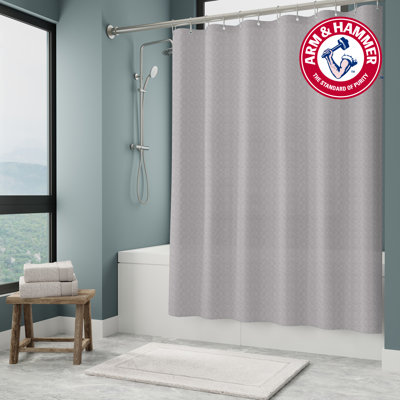Arm & Hammer Embossed Dash Shower Curtain/Liner