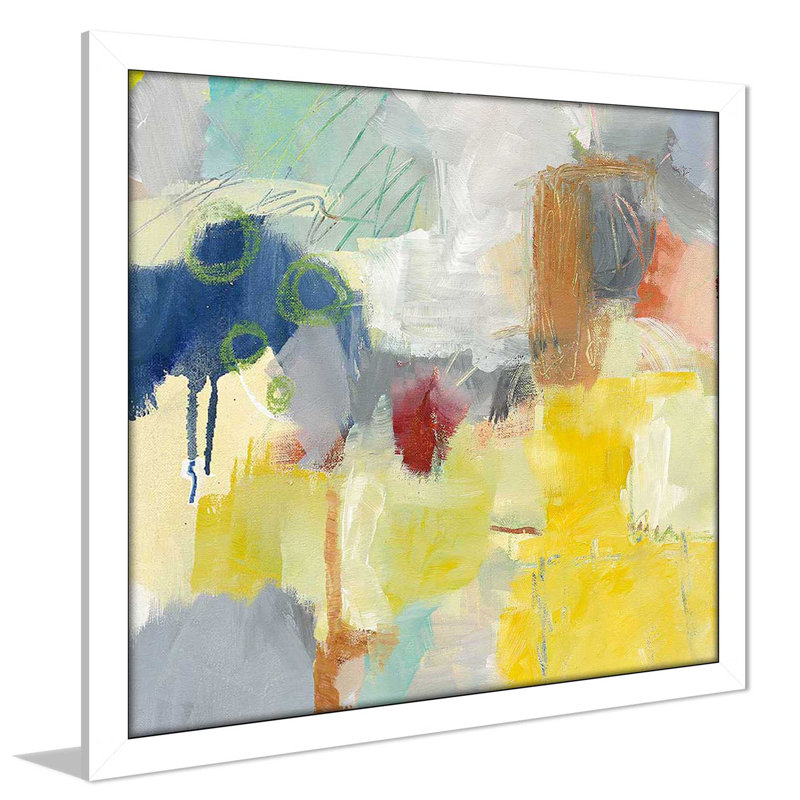 Summer Rising II Crop - peinture, Cadre blanc, H 37,5 po x l 37,5 po x P 1 po