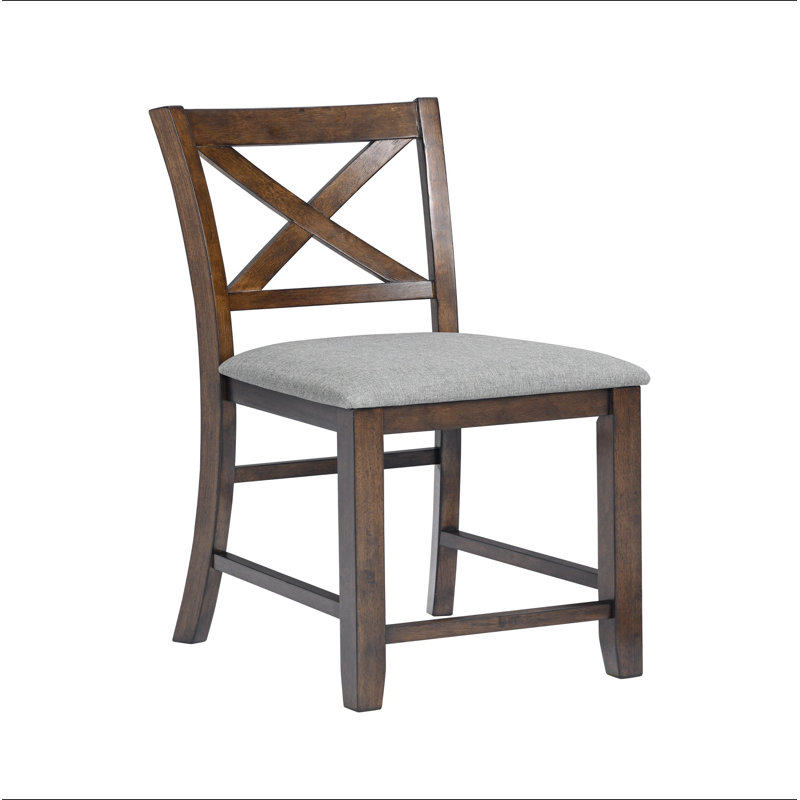 Ensemble de chaises à hauteur de comptoir pour 4 personnes, chaise de cuisine avec siège rembourré, tabouret de bar à hauteur de comptoir pour salle à manger