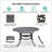 Round Dining Table, Espresso Brown