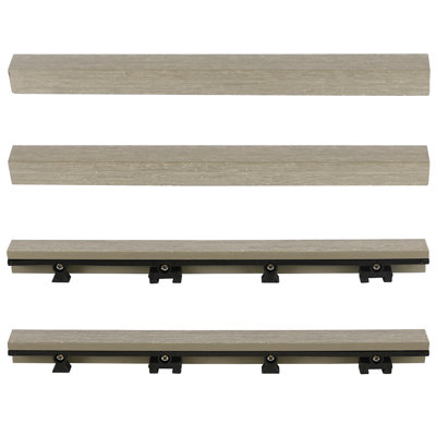 Carreau de terrasse en composite romain antique 1 po x 12 po Quick