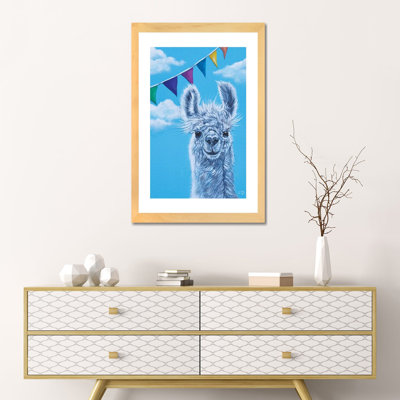 «Llama Party» par Cyndi Dodes - impression d'art graphique