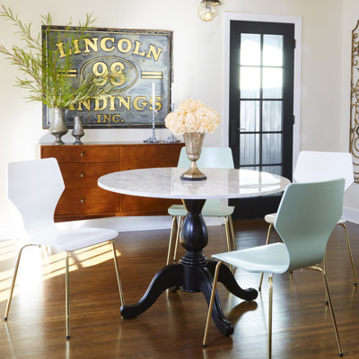 Stephanie 4 - Person Pedestal Dining Set