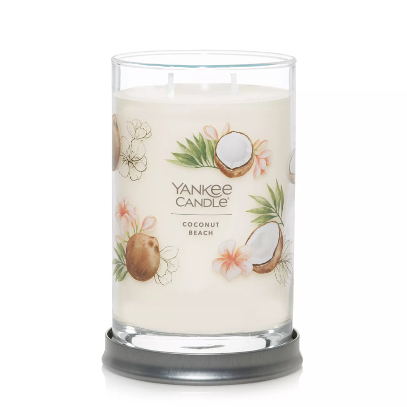 Signature Coconut Beach Scented Candle, 20 oz Large Tumbler