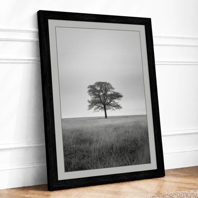 Solitary Tree Scandinavian - Framed Print