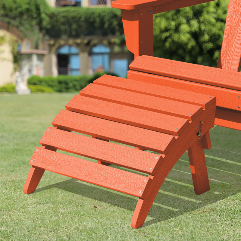 Repose-pieds Wolir Classic Adirondack, Orange