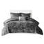 Édredon en velours gris double / grand - Coussin décoratif à motif de losanges inclus Literie lavable et élégante-117361157-117361162