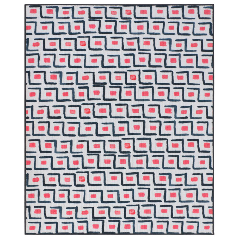 Tapis de zone rose Christiana, Rectangle 5 pi x 7 pi