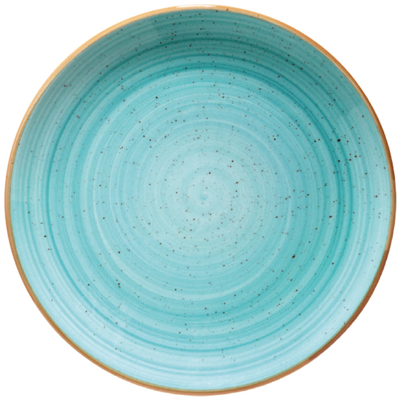 Assiette plate 12 ", Bleu mer