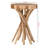 Linea End Table in Natural Teak Wood