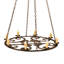 Luminaire suspendu fantaisie tabac 8 lumières Icenhour