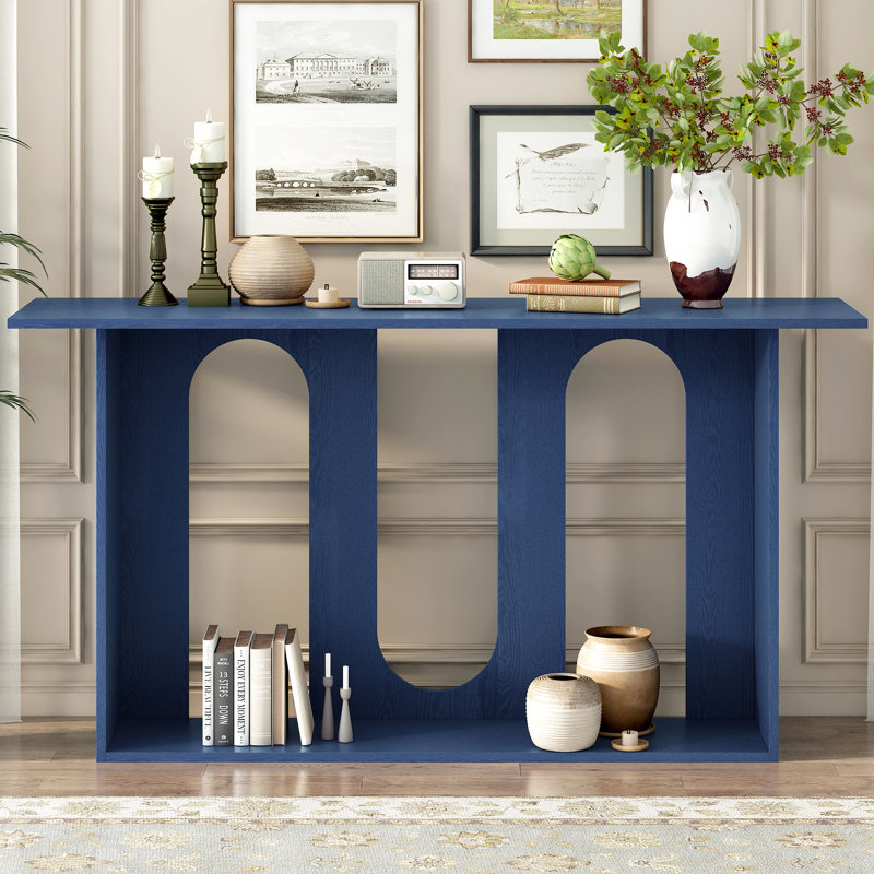 Console bleu marine American Traditional, 31.09" H x 61.63" L x 15.31" W, Navy Blue