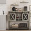 Armoire de salle à manger avec porte de grange et tiroir-106532802