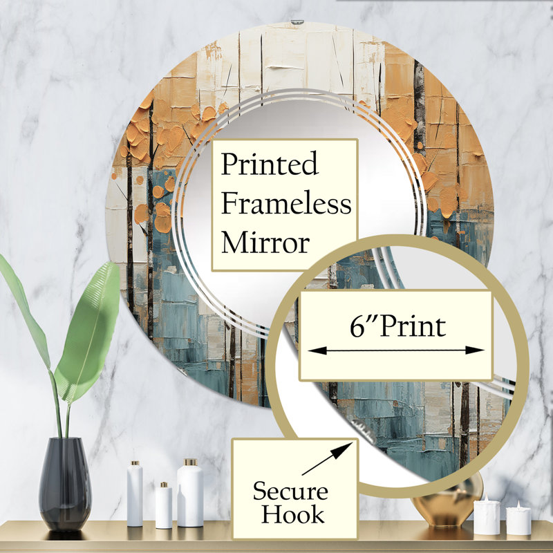 Miroir mural Ballindam, 32 po x 32 po