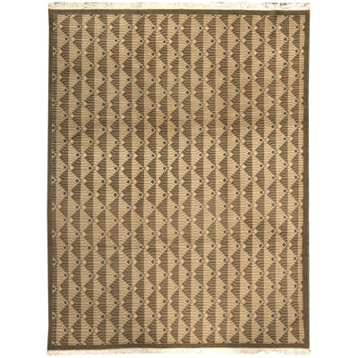 Tibetan Wool Geometric Area Rug
