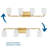 Four-Light Industrial Vanity Light-180493386