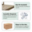 Lit plateforme en bois blanc-609516705