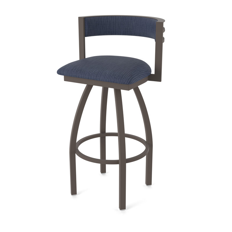 Tabouret Artémis, Bronze, Tabouret de bar (siège d'une hauteur de 36 po), Tissu - ancre graphique