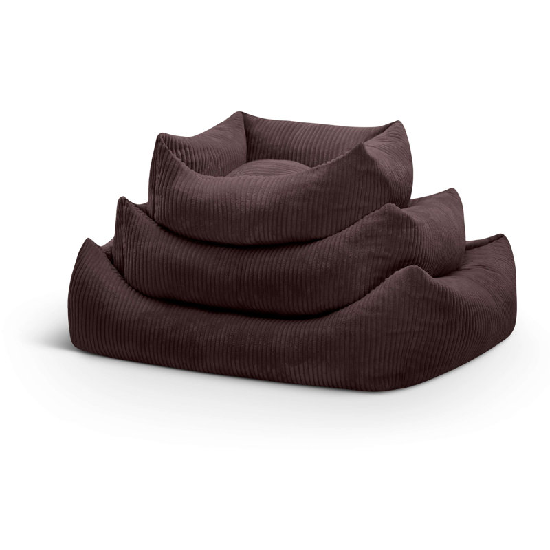 Nairne Polyester Pet Bed, 20cm H x 75cm W x 60cm D, Grey/Brown/Blue