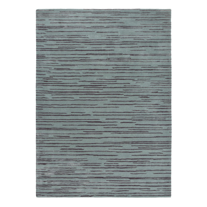 Abstract Area Rug in Charcoal, Rectangle 3'11" x 5'11"