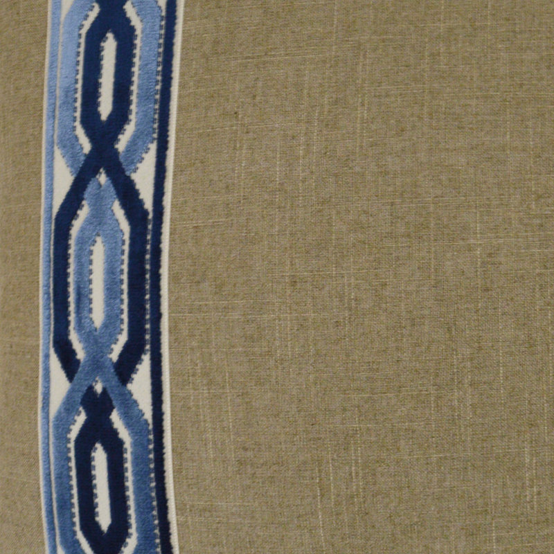 Cannes Pillow Cover & Insert, Blue, Rectangle 14"H x 24"W