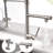 Kitchen Faucet With Pull Down Sprayer, Stainless Steel Kitchen Sink Faucets-123079284