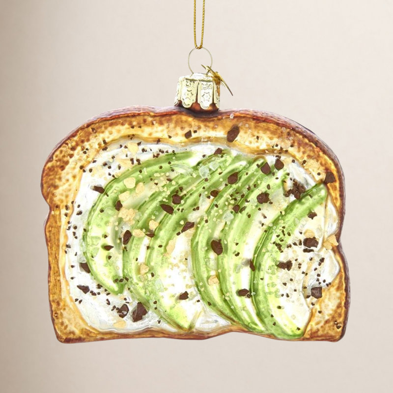 3,75 po NOBLE GEMS AVOCADO TOAT ORN