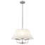 Luminaire à abat-jour cylindrique à 5 lumières de style campagnard-160440969