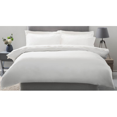 Plain Dye 200 TC Egyptian-Quality Cotton Cotton Solid Colour Duvet Cover
