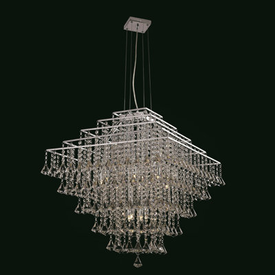 12-Light Crystal Chandelier