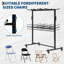Chariot pliant robuste pour chaise et table, capacité de 800 lb, chariot en acier pour 84 chaises ou 12 tables