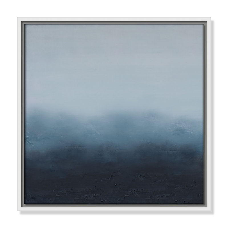 «Elemental II Square Version Print» par S.H. Khân, H 17,5 po x l 17,5 po, Blanc