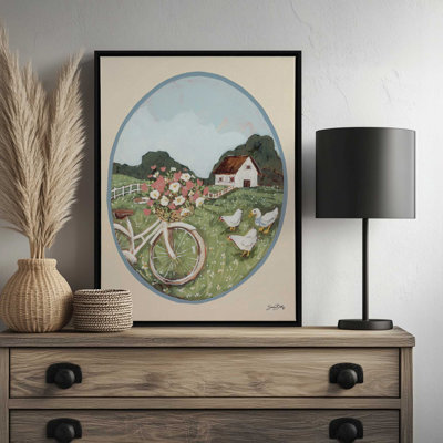 "Flower Farm visiteurs" par Sara Baker, reproduction d'art