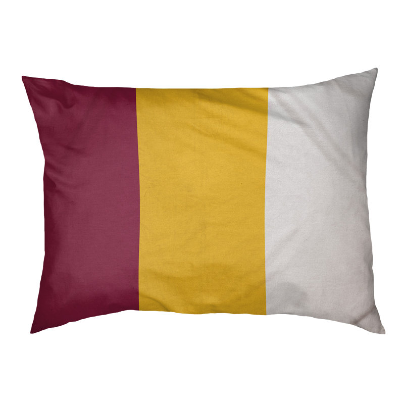 Oreiller Oklahoma, Très grand (l 50 po x P 40 po x H 7 po), Marron / milieu jaune
