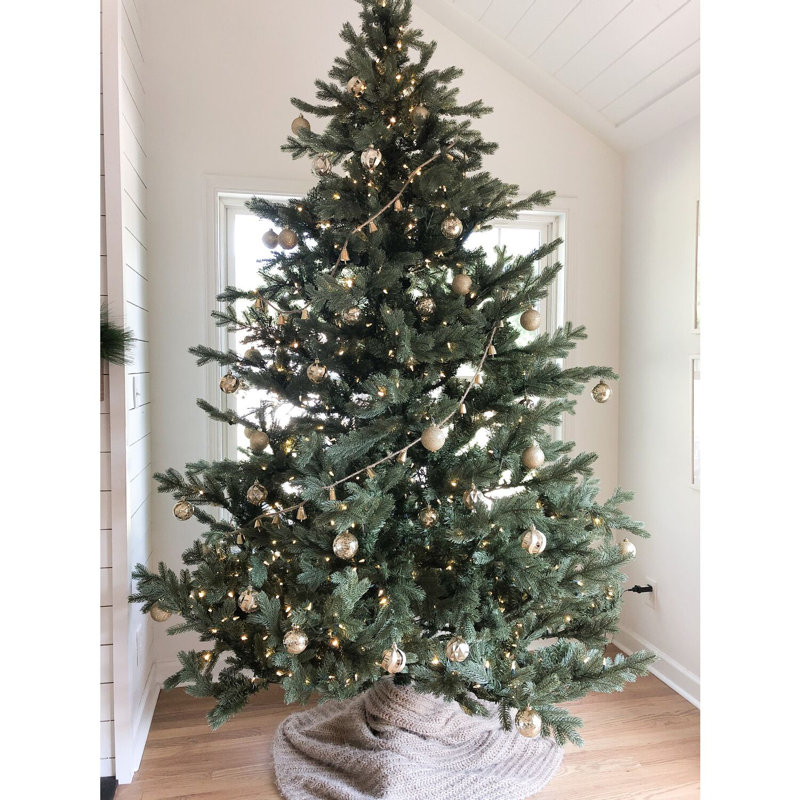 7.5-Foot Virginia Fir Artificial Christmas Tree with Clear Smart Lights