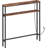39.4" Narrow Console Table with Power Outlet, 2-Tier Sofa Table for Entryway