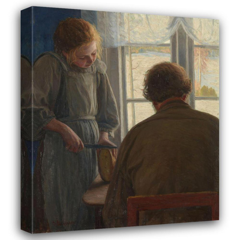 "The Meal" par Sven Jrgensen - Art mural sur toile tendue avec châssis, H 24 po x l 17 po