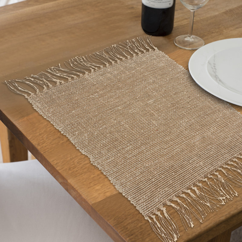 Ih Casadecor Geometric Placemat, White/Natural
