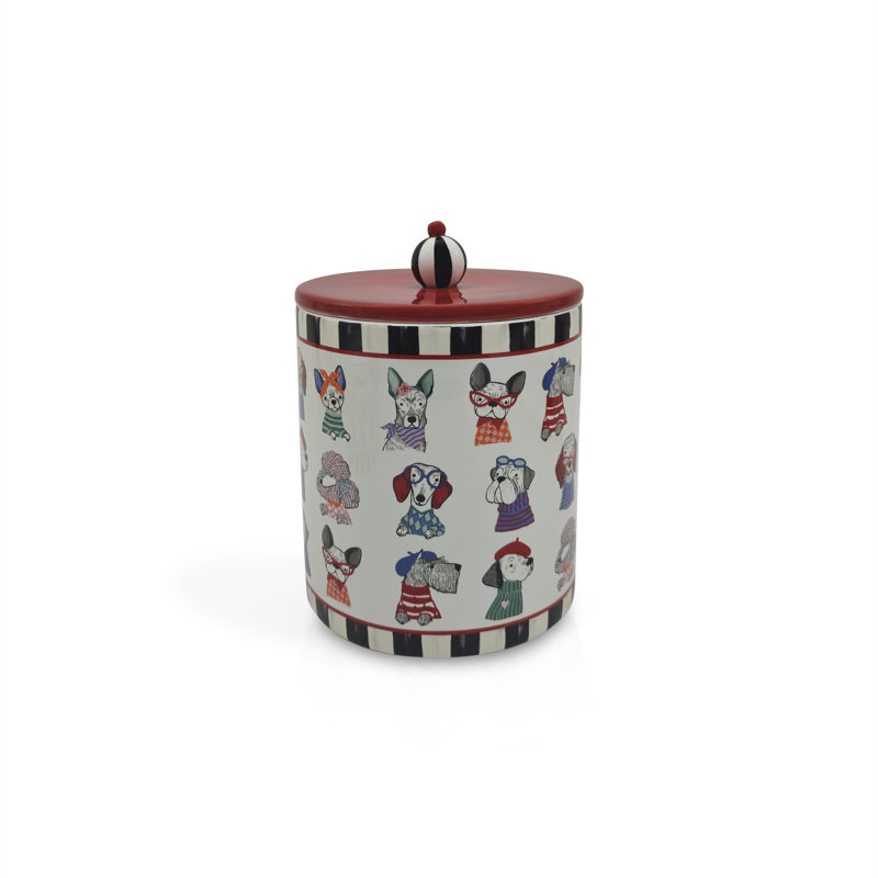 Courtly Check Pet Treat Jar