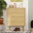 5-Drawer Tall Dresser With Solid Wood Legs