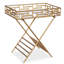 Gold Metal Fretwork Bar Tray Table