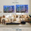 «Miami Downtown Skyline Aérien Wall Art» sur toile-275711146