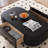 Black design storage end table