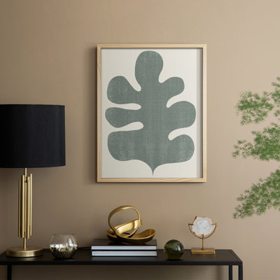 Palm Morph II Framed Print - Solid Wood