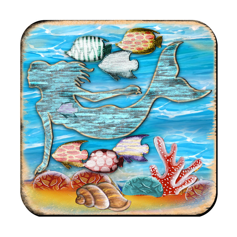 Sous-verre Leigh Woods Mermaid
