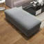 Banc rembourré gris-1062506656