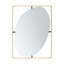 Miroir coquelicot 30x1x40 "en métal doré