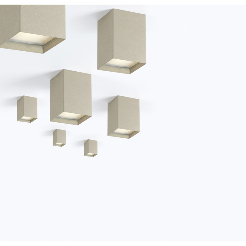 LED Flush Mount, 8.5cm H x 5cm W x 5cm D, Sandy