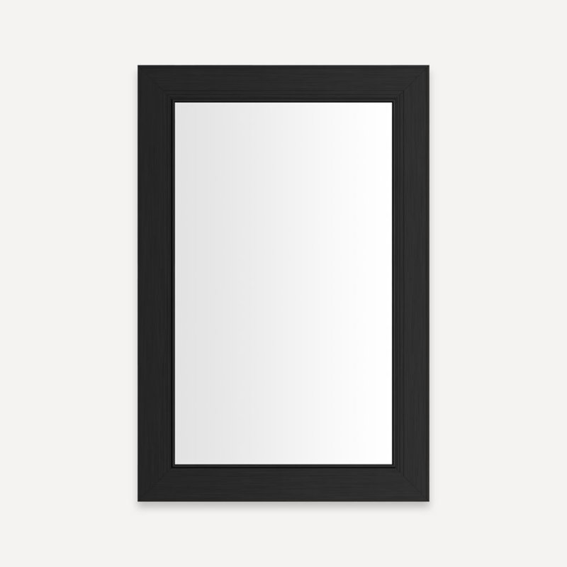 Main Line Vanity Mirror, Brushed Black, 30'' x 20''