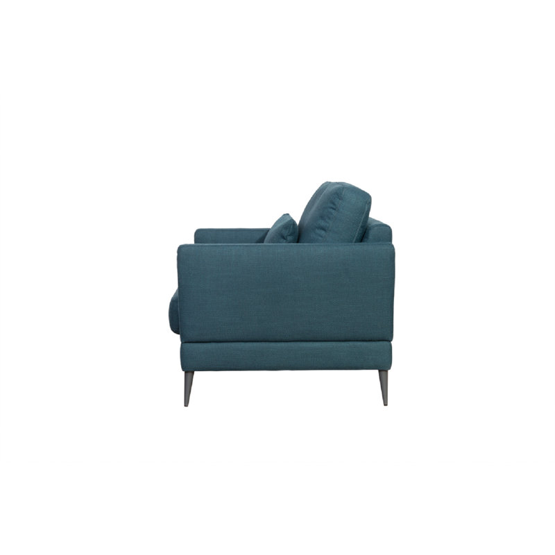 Cully Upholstered Armchair, Turquoise